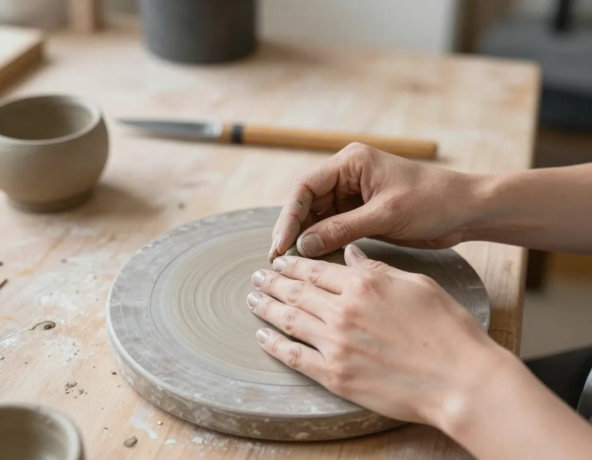 Artisan crafting handmade goods